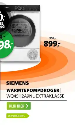 Expert Siemens WQ45H2A9NL extraKlasse aanbieding