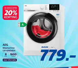 Electroworld AEG Wasmachine LR74BREMEN aanbieding