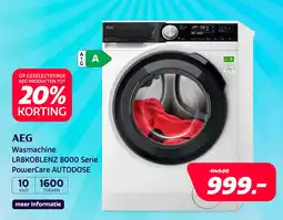 Electroworld AEG Wasmachine LR8KOBLENZ 8000 Serie PowerCare AUTODOSE aanbieding