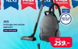 Electroworld AEG Stofzuiger met stofzak AB81A2DG aanbieding