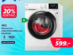 Electroworld AEG Wasmachine LR6ALPHEN 6000 serie PROSENSE aanbieding