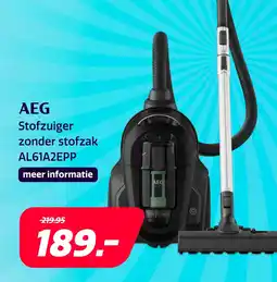 Electroworld AEG Stofzuiger zonder stofzak AL61A2EPP aanbieding