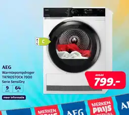 Electroworld AEG Warmtepompdroger TR7ROSTOCK 7000 Serie SensiDry aanbieding