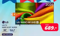 Electroworld LG LED TV NANO 4K 65" NU900 aanbieding