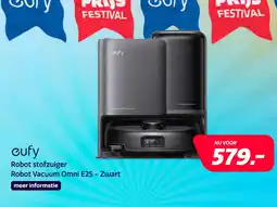 Electroworld Eufy Robot Vacuum Omni E25 - Zwart aanbieding