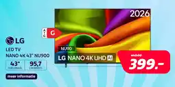 Electroworld LG LED TV NANO 4K 43" NU900 aanbieding