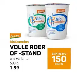 Ekoplaza VOLLE ROER OF-STAND aanbieding