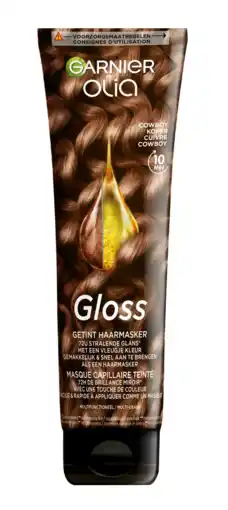De Online Drogist Garnier Olia Gloss Getint Haarmasker Cowboy Koper 1650ML aanbieding