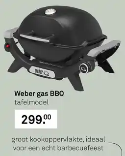 Karwei Weber gas BBQ tafelmodel aanbieding