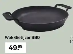 Karwei Wok Gietijzer BBQ aanbieding