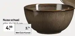 Karwei Nusa schaal aanbieding