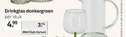Karwei Drinkglas donkergroen aanbieding