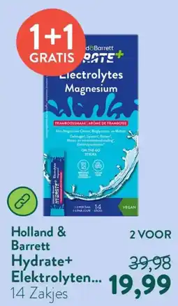 Holland & Barrett Holland & Barrett Hydrate+ Elektrolyten aanbieding