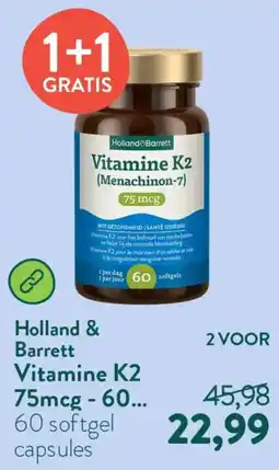 Holland & Barrett Holland & Barrett Vitamine K2 aanbieding