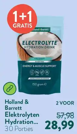 Holland & Barrett Holland & Barrett Elektrolyten Hydration aanbieding