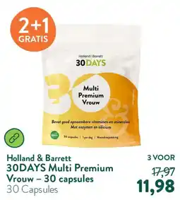 Holland & Barrett Holland & Barrett 30DAYS Multi Premium Vrouw aanbieding