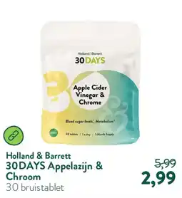 Holland & Barrett Holland & Barrett 30DAYS Appelazijn & Chroom aanbieding