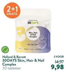 Holland & Barrett Holland & Barrett 30DAYS Skin, Hair & Nail Complex aanbieding