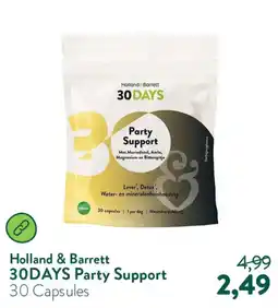 Holland & Barrett Holland & Barrett 30DAYS Party Support aanbieding