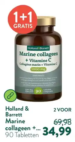Holland & Barrett Holland & Barrett Marine collageen + Vitamine C aanbieding