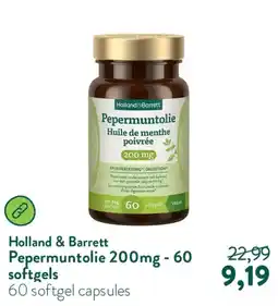 Holland & Barrett Holland & Barrett Pepermuntolie 200mg aanbieding