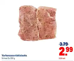 Makro Varkenssouvlakisteaks aanbieding