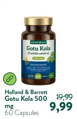 Holland & Barrett Holland & Barrett Gotu Kola 500 mg aanbieding