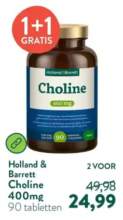 Holland & Barrett Holland & Barrett Choline 400mg aanbieding