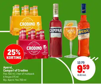 Aperol, campari of crodino