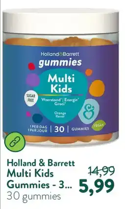Holland & Barrett Holland & barrett multi kids gummies aanbieding