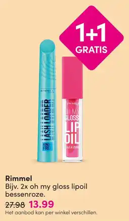 DA Rimmel oh my gloss lipoil aanbieding