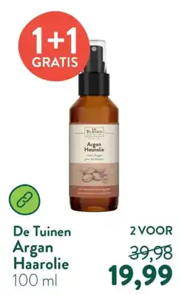 Holland & Barrett De Tuinen Argan Haarolie aanbieding