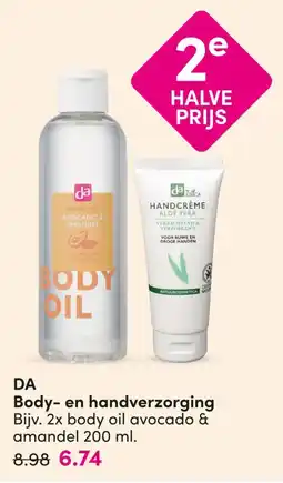 DA DA Body- en handverzorging aanbieding