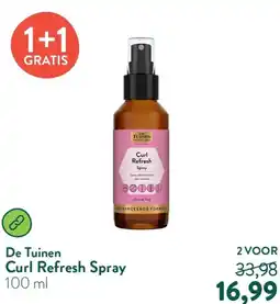 Holland & Barrett De Tuinen Curl Refresh Spray aanbieding