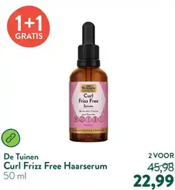 Holland & Barrett De Tuinen Curl Frizz Free Haarserum aanbieding