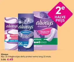 DA Always inlegkruisjes daily protect extra long aanbieding