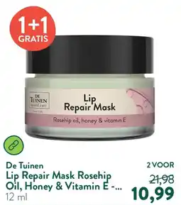 Holland & Barrett De Tuinen Lip Repair Mask Rosehip Oil, Honey & Vitamin E aanbieding