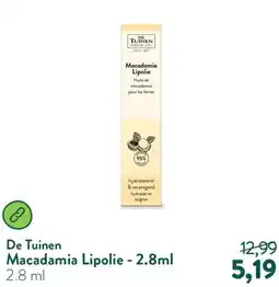 Holland & Barrett De Tuinen Macadamia Lipolie aanbieding