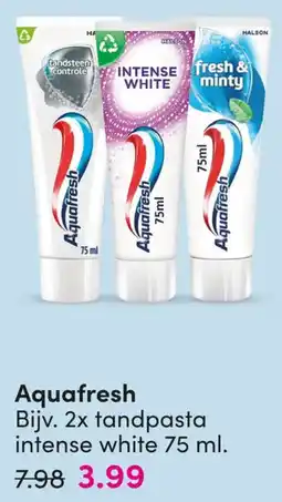 DA Aquafresh intense white 75 ml aanbieding