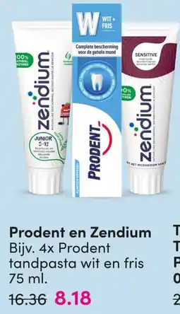 DA Prodent en Zendium aanbieding