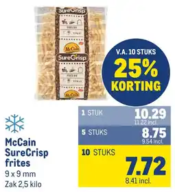 Makro McCain SureCrisp frites aanbieding