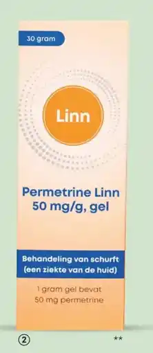 DA Linn permetrine linn 50 mg/g, gel aanbieding