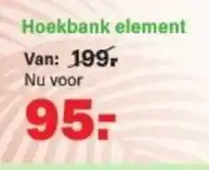 Van Cranenbroek Hoekbank element aanbieding