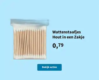 Plein.nl Wattenstaafjes Hout in een Zakje aanbieding