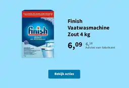 Plein.nl Finish Vaatwasmachine Zout aanbieding