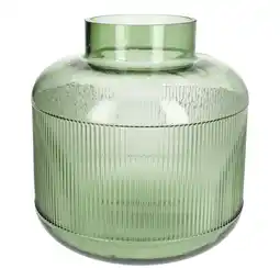 Van Cranenbroek Vaas glas groen 20 x 20 cm aanbieding