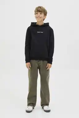 Wehkamp JACK & JONES JUNIOR hoodie zwart aanbieding