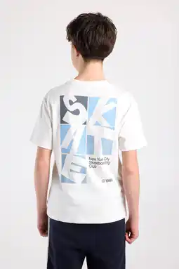 Wehkamp America Today T-shirt met backprint wit aanbieding