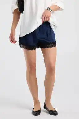 Wehkamp America Today regular fit casual short - donkerblauw aanbieding