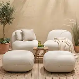 Wehkamp Studio LIVIT All Weather loungestoel Toro met hocket (set van 2) aanbieding